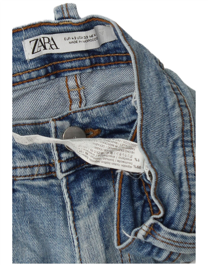 Jeans slim da uomo Zara EU 42 Large W32 L30 cotone blu