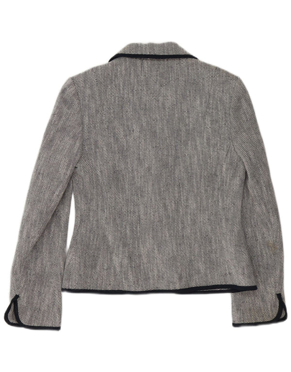 Giacca blazer da donna a 2 bottoni Hobbs UK 10 piccola in cotone blu navy
