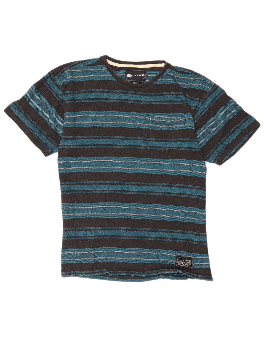 Maglietta da uomo Billabong Top in cotone a righe grandi blu