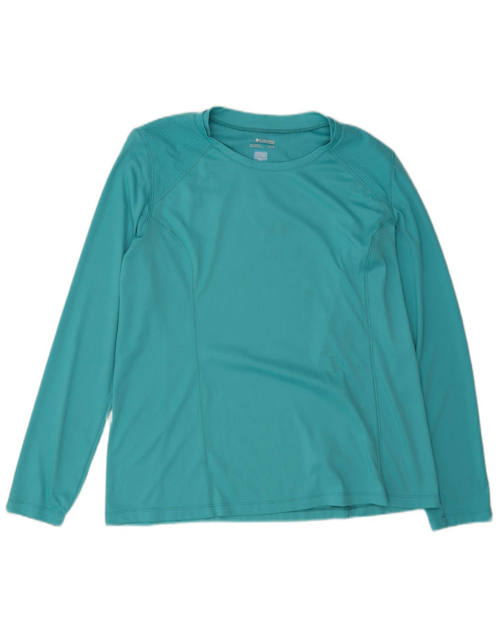 Maglia a maniche lunghe da donna Columbia UK 18 XL Poliestere turchese