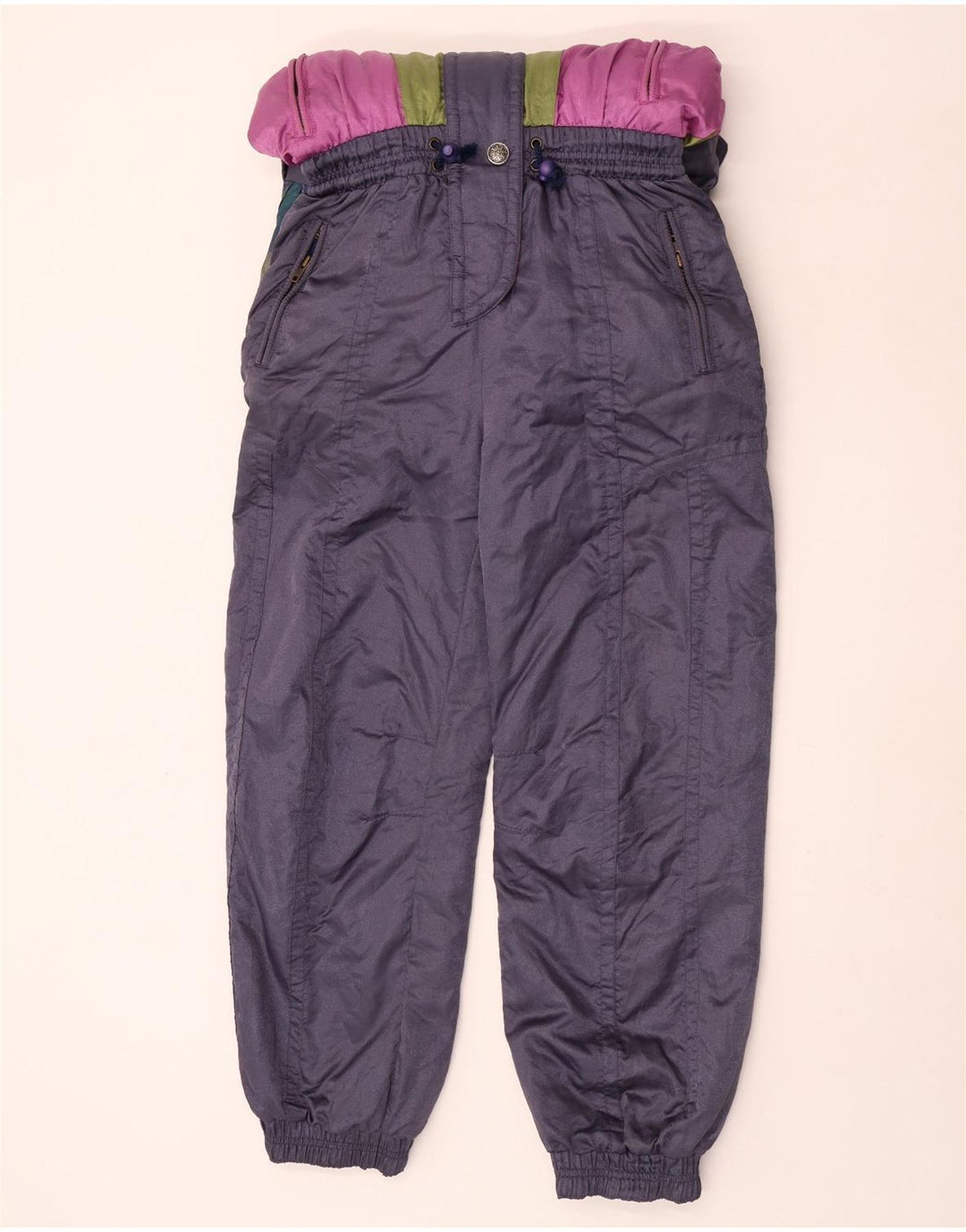 Tuta da sci da donna Ninety Eight UK 12 Medium Navy Blue Colourblock