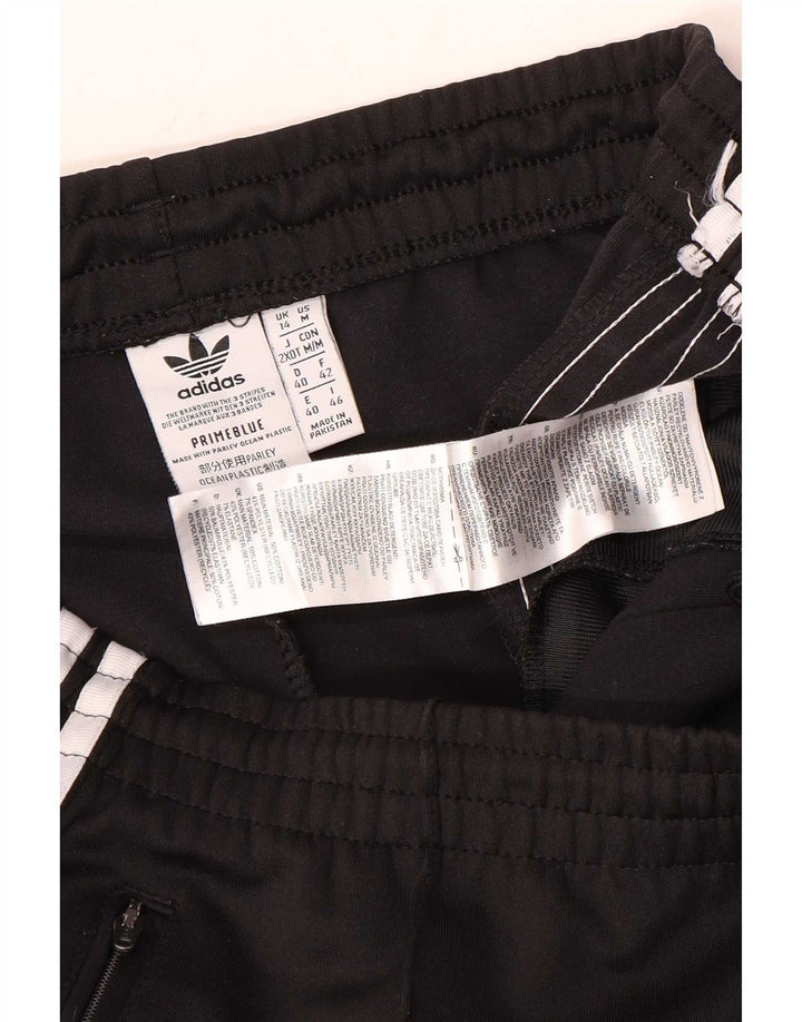 Pantaloni della tuta da donna Adidas UK 14 cotone medio nero