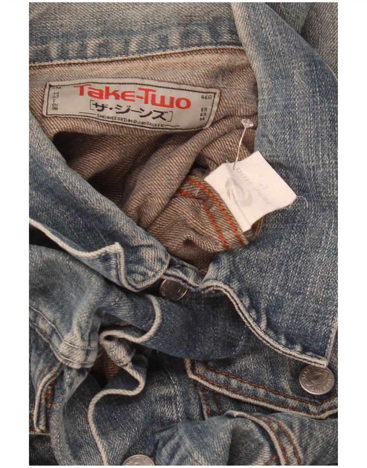 Take Two Giacca di jeans da uomo UK 40 Large Blu Cotone
