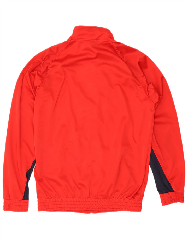 Giacca da tuta da uomo Umbro in poliestere color block rosso medio