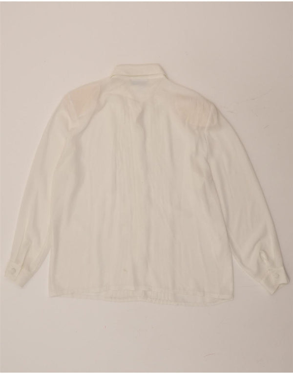 Camicetta trasparente da donna Alfred Dunner UK 14 grande bianca