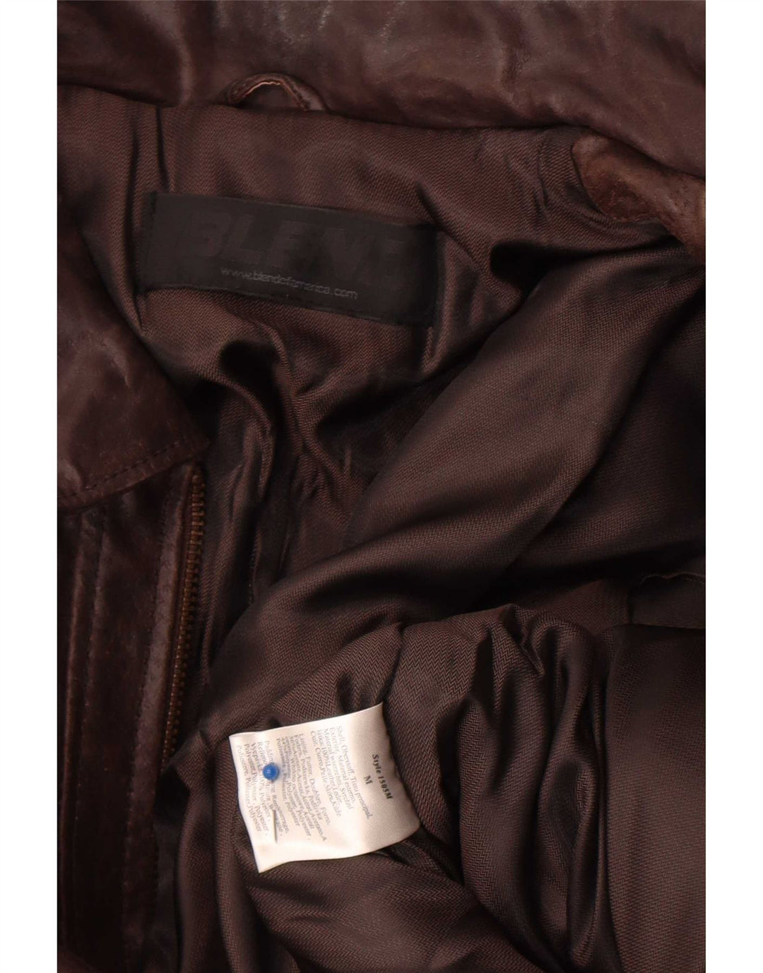 Giacca in pelle da uomo Blend Of America UK 38 Marrone medio