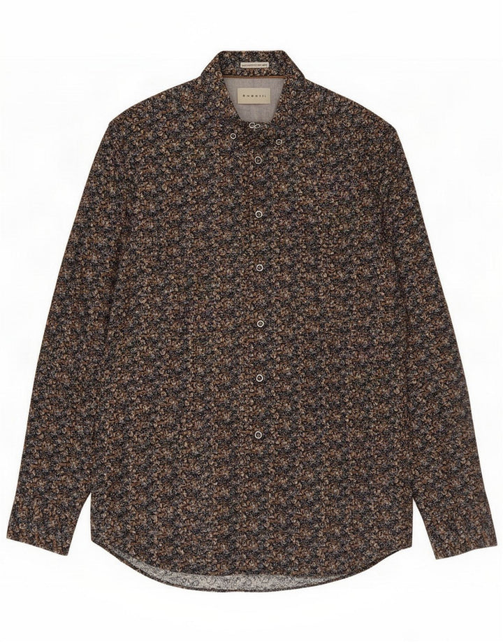 Bugatti Camicia da uomo taglia 39/40 Media Floreale multicolore