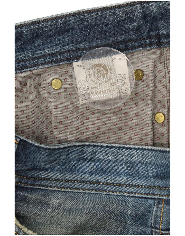 Jeans dritti da uomo Diesel W33 L28 cotone blu