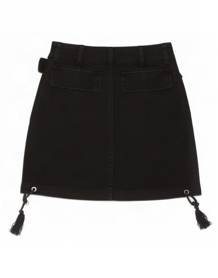 Mini gonna di jeans Zara da donna XS W24 Nera