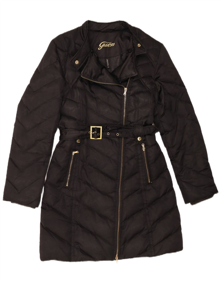 Cappotto imbottito da donna Guess UK 10 piccolo nylon nero