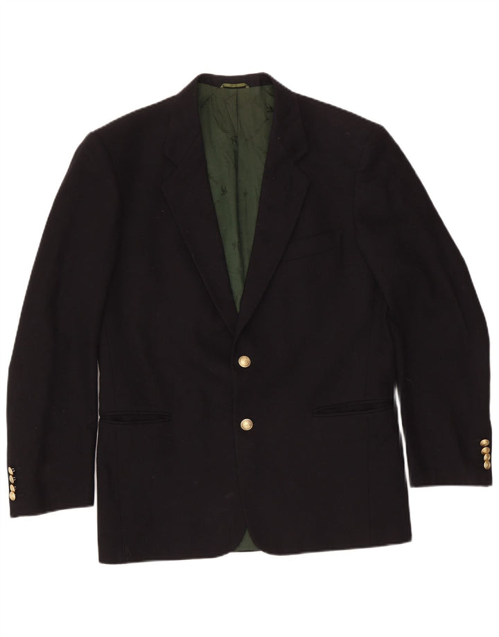 Giacca blazer a 2 bottoni da uomo Brooksfield IT 48 lana nera media