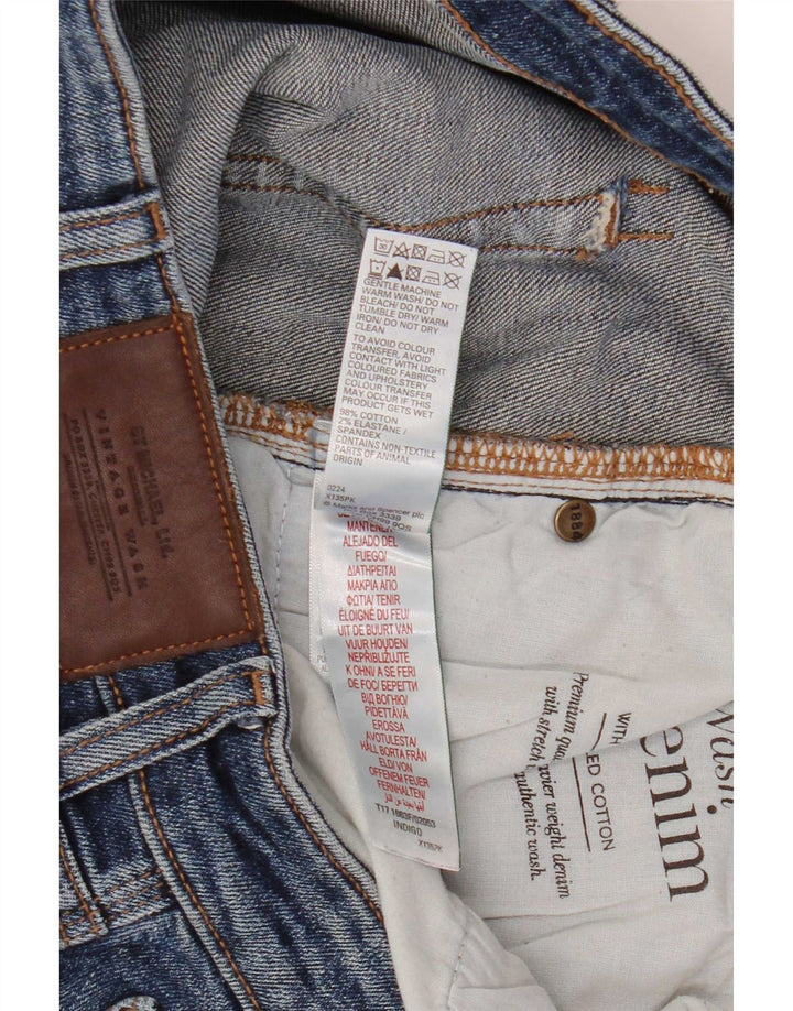 Jeans dritti da uomo Marks & Spencer W38 L31 cotone blu