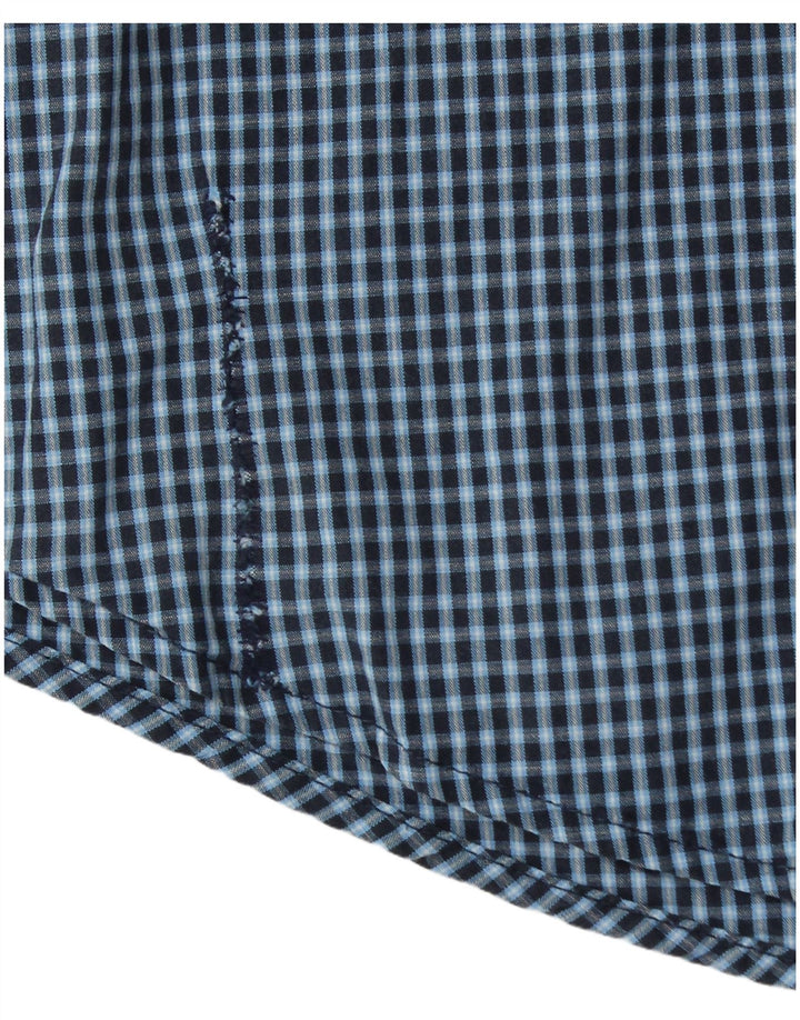 Camicia da uomo Wrangler in cotone a quadri grandi blu