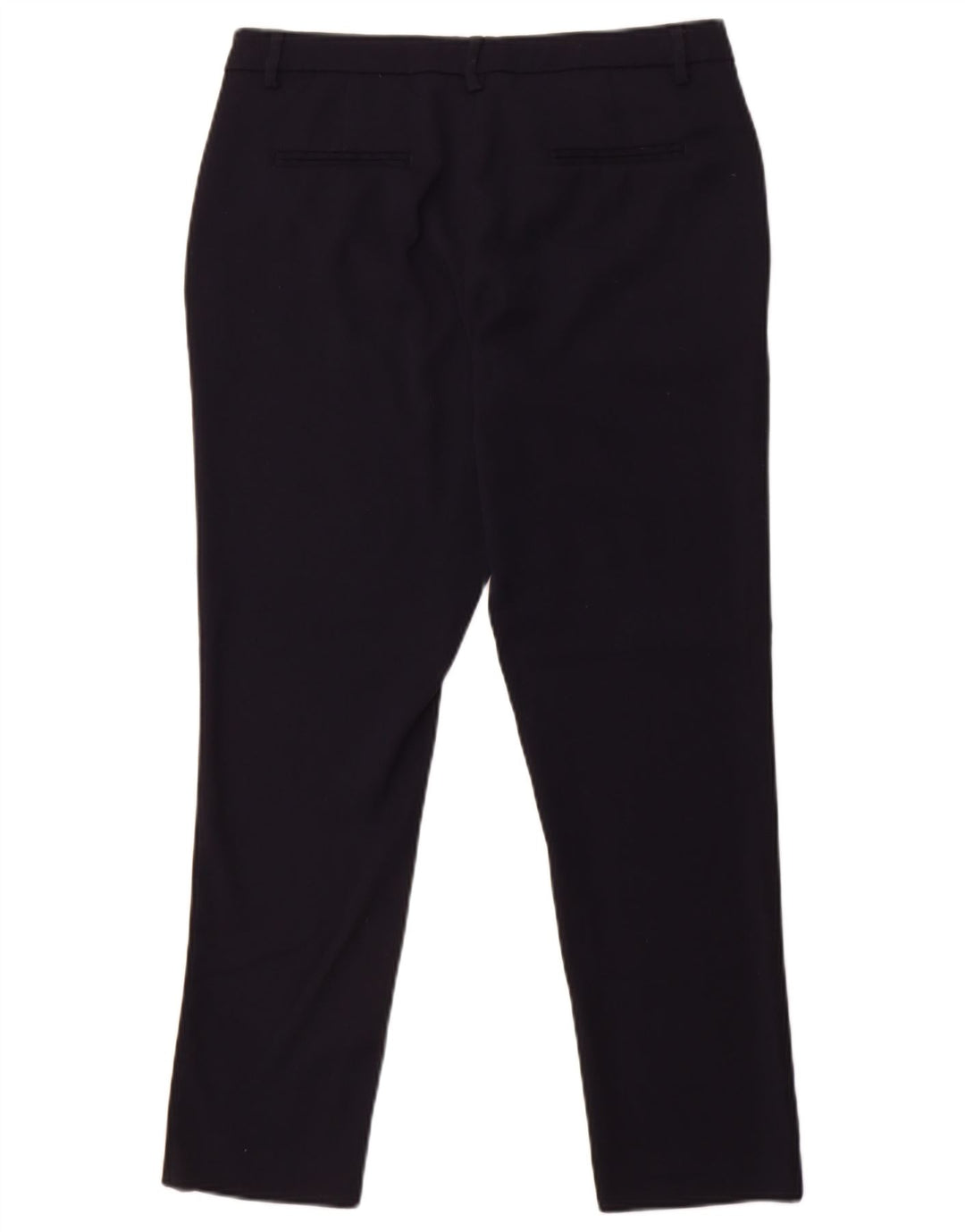 BENETTON Womens Slim Chino Trousers W30 L27 Navy Blue