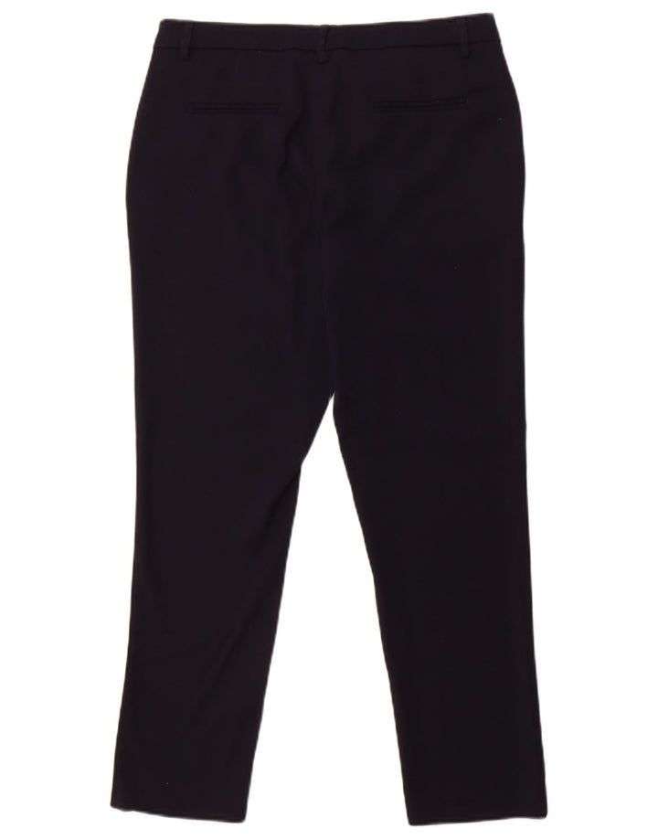 BENETTON Womens Slim Chino Trousers W30 L27 Navy Blue