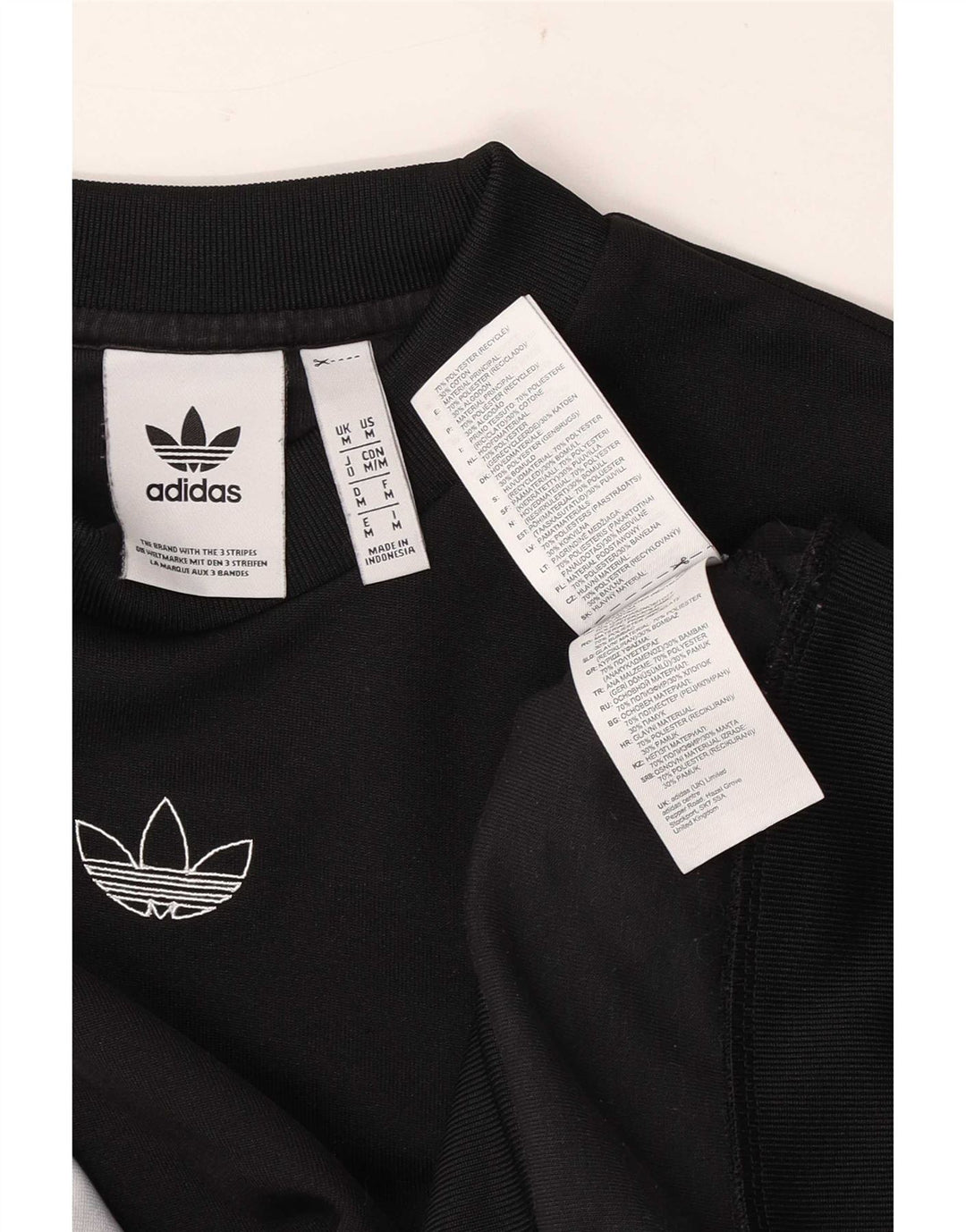 Felpa grafica da uomo Adidas, maglione, colore nero medio, in poliestere a blocchi di colore