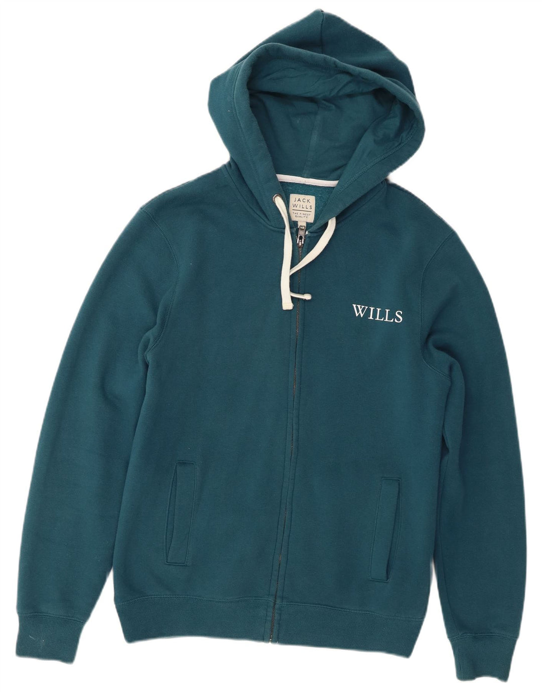 Maglione con cappuccio e zip da uomo Jack Wills in cotone turchese medio