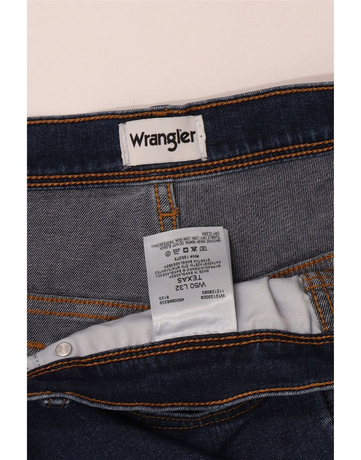 Jeans dritti da uomo Wrangler Texas W50 L32 cotone blu