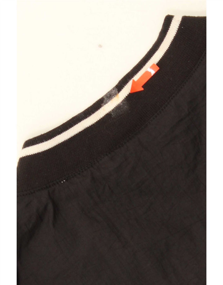 Reebok Uomo Pullover Tuta Top XL Nero Nylon