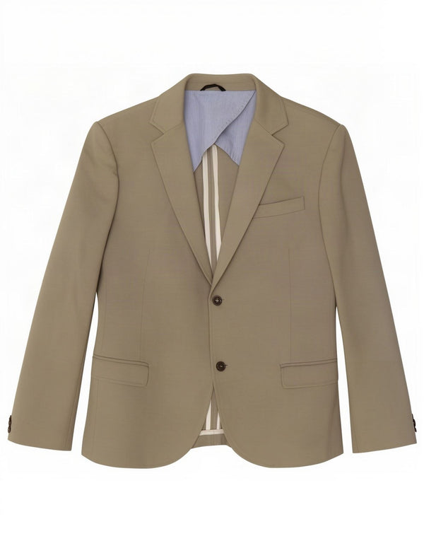 Giacca blazer da uomo a 2 bottoni Daniele Alessandrini UK 40 grande cotone grigio