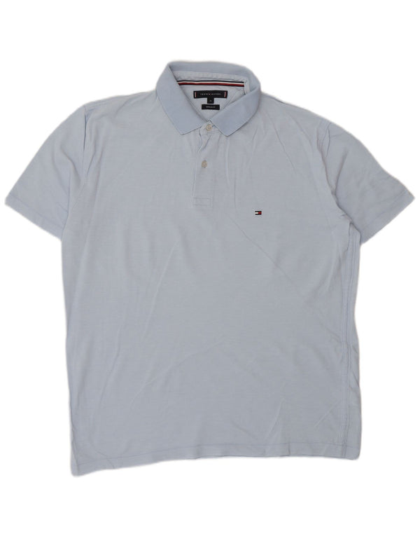 Polo da uomo Tommy Hilfiger XL in cotone blu