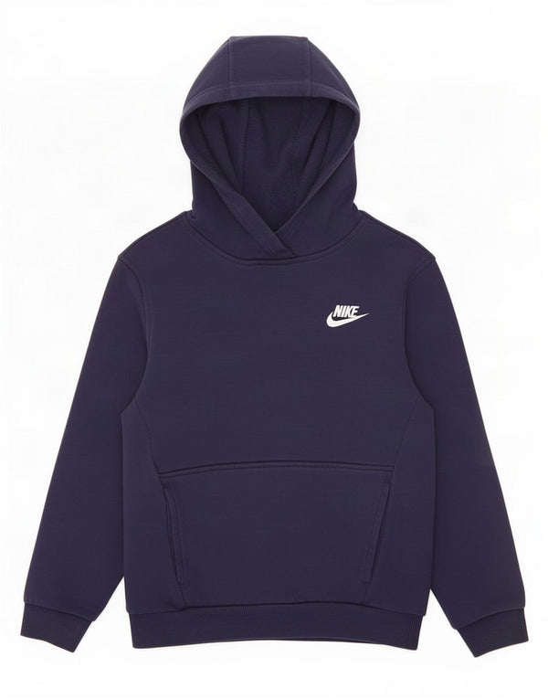 Felpa con cappuccio Nike per ragazze 10-11 anni cotone medio blu navy
