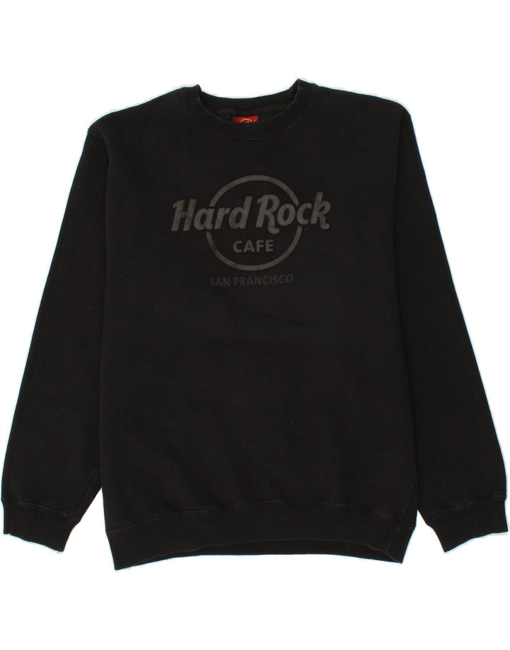 HARD ROCK CAFE Mens San Francisco Graphic Sweatshirt Jumper Medium Black Vintage Hard Rock Cafe and Second-Hand Hard Rock Cafe from Messina Hembry 
