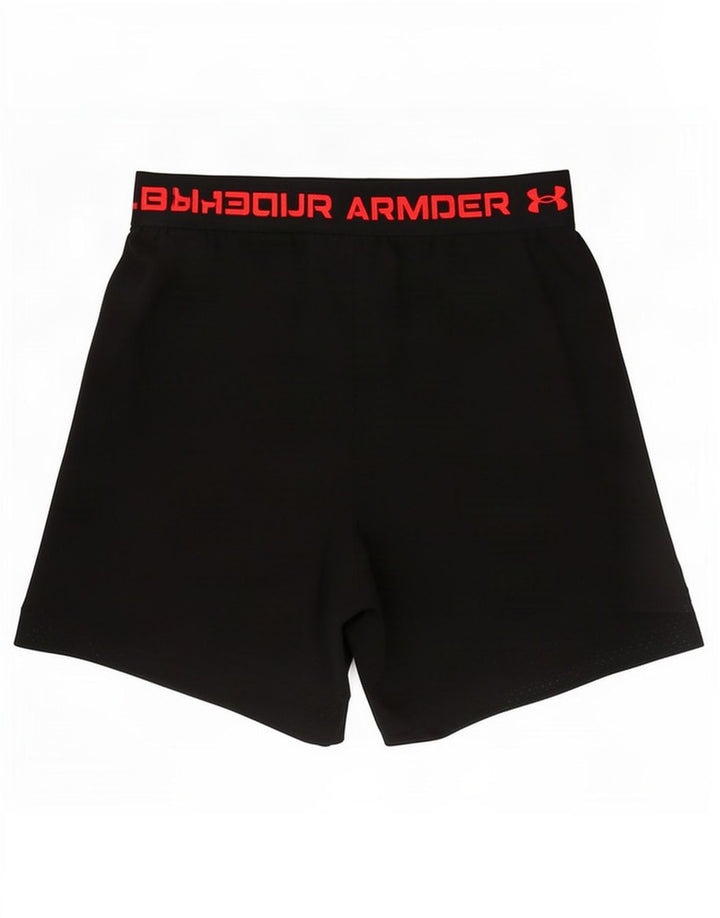 Pantaloncini sportivi grafici da uomo Under Armour piccoli in poliestere nero