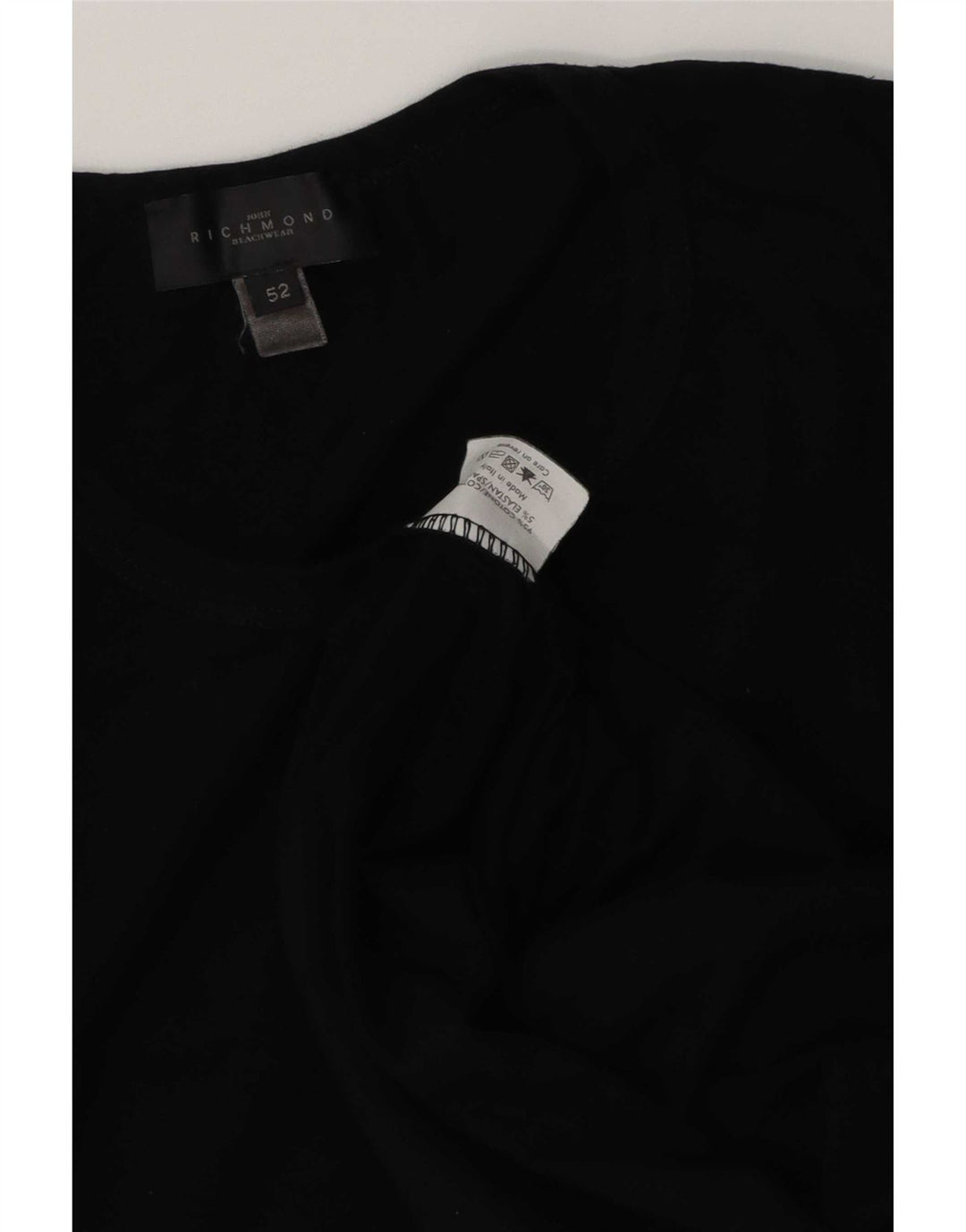 T-shirt uomo Richmond IT 52 Large in cotone nero