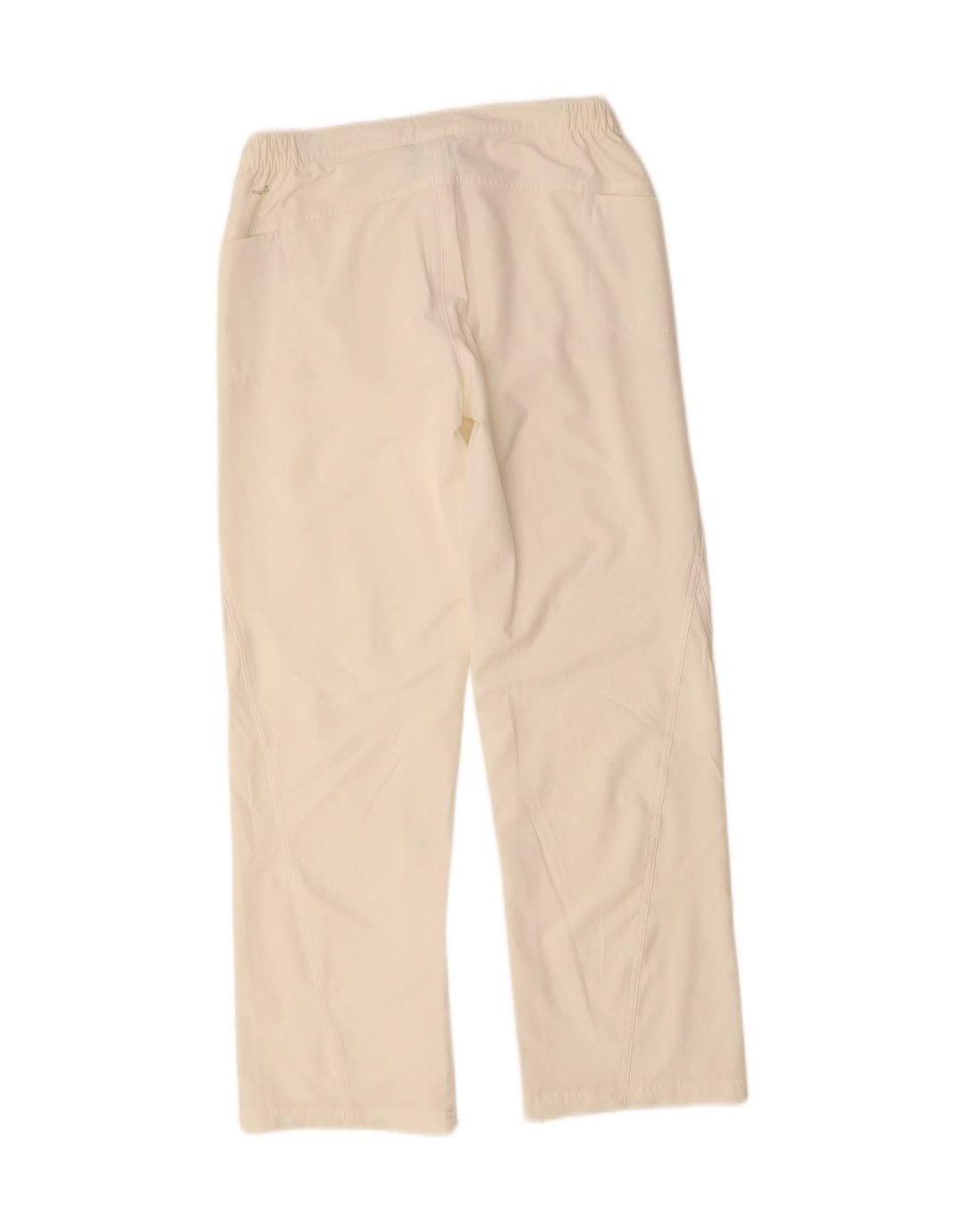 VINTAGE Womens Tracksuit Trousers EU 38 Medium White Polyester Vintage Vintage and Second-Hand Vintage from Messina Hembry 