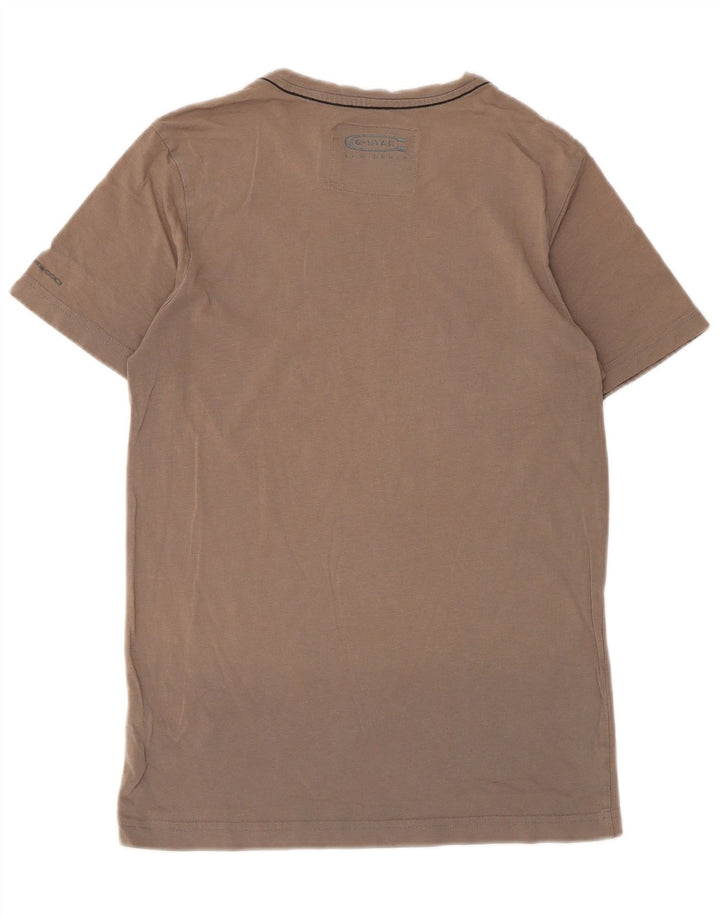 T-shirt grafica da uomo G-Star Top piccola in cotone marrone