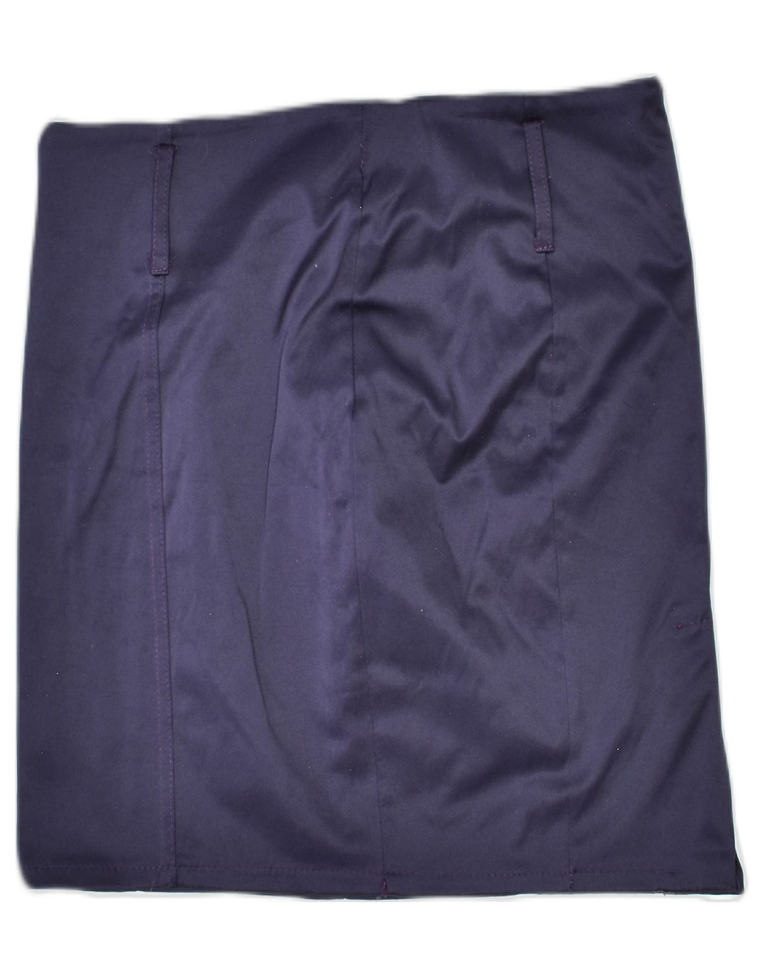 VINTAGE Womens Straight Skirt UK 10 Small W30 Navy Blue Polyester | Vintage | Thrift | Second-Hand | Used Clothing | Messina Hembry 