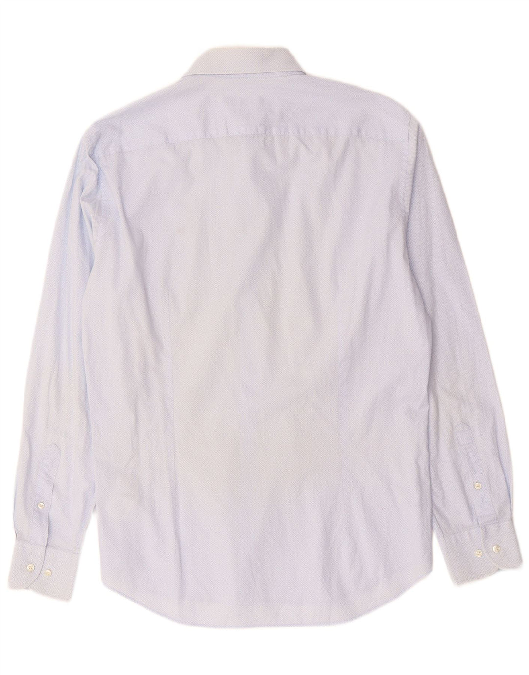 TOMMY HILFIGER Camicia slim fit da uomo taglia 16 1/2 42 Grande blu geometrico