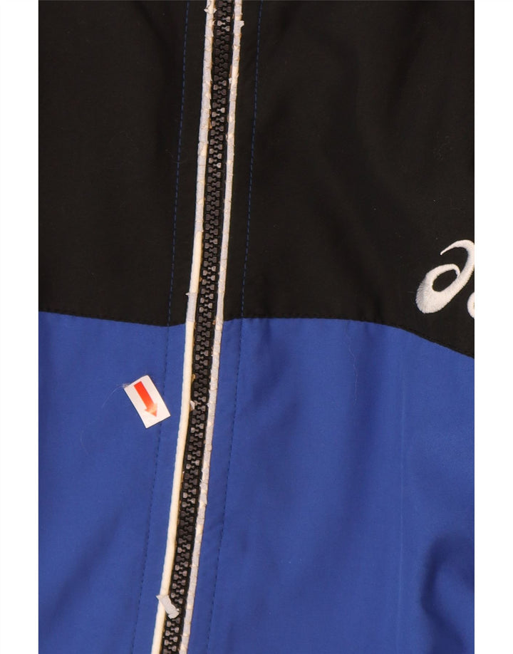 Giacca da tuta da uomo ASICS XL Blu in poliestere color block