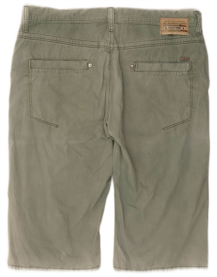 Pantaloncini chino da uomo Meltin' Pot W36 grandi in cotone verde