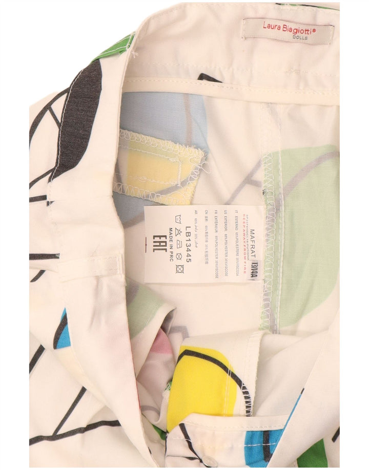 LAURA BIAGIOTTI Pantaloncini casual per bambina 13-14 anni W25 Bianco floreale