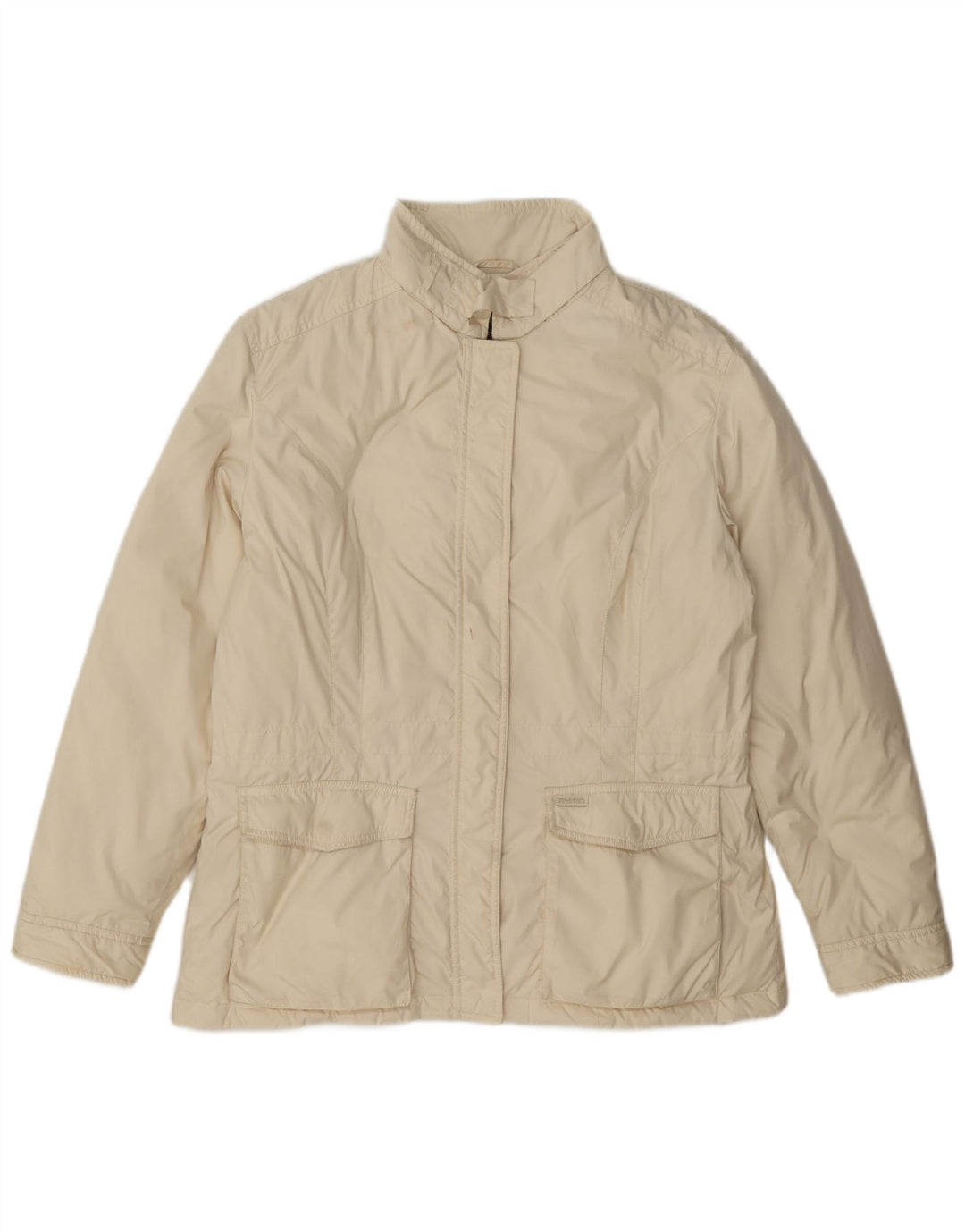 Giacca utility da donna Paul & Shark UK 18 XL classica in poliestere bianco sporco