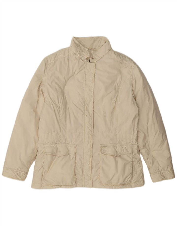 Giacca utility da donna Paul & Shark UK 18 XL classica in poliestere bianco sporco