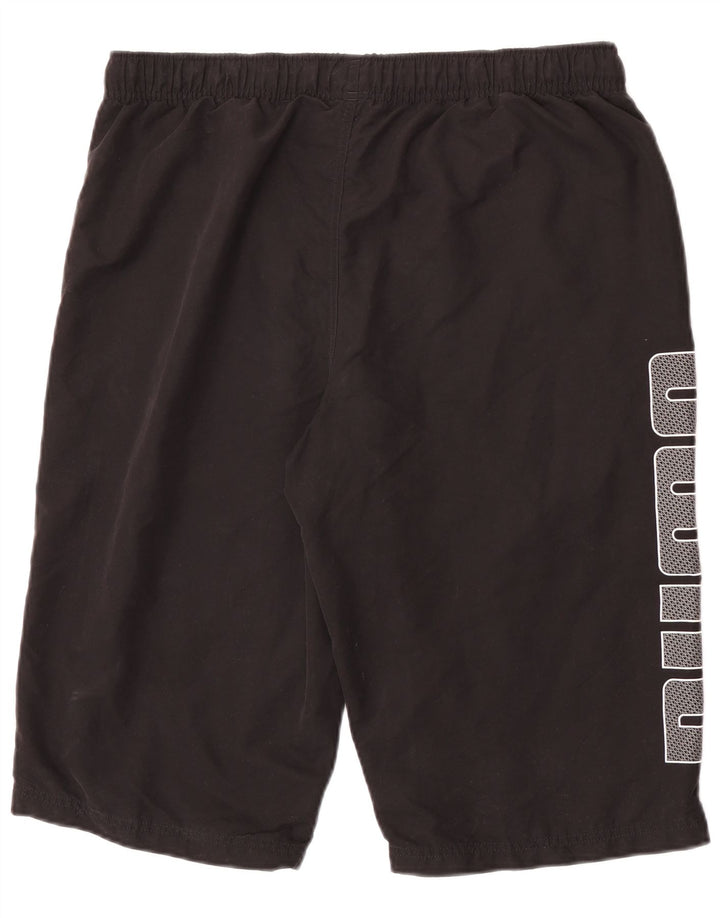 Pantaloncini sportivi grafici da uomo Puma Large neri