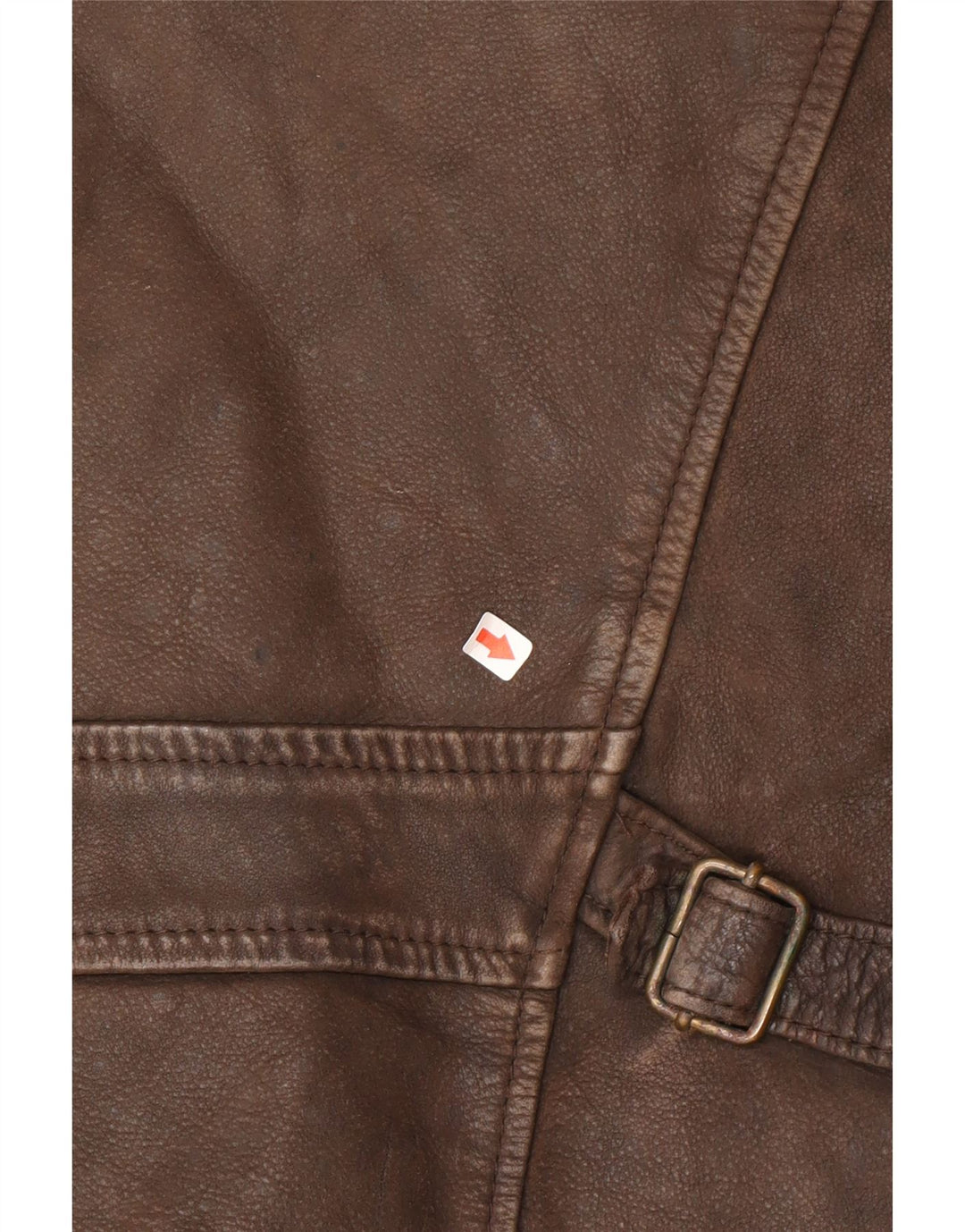 Giacca in pelle vintage da uomo UK 38 in pelle marrone medio
