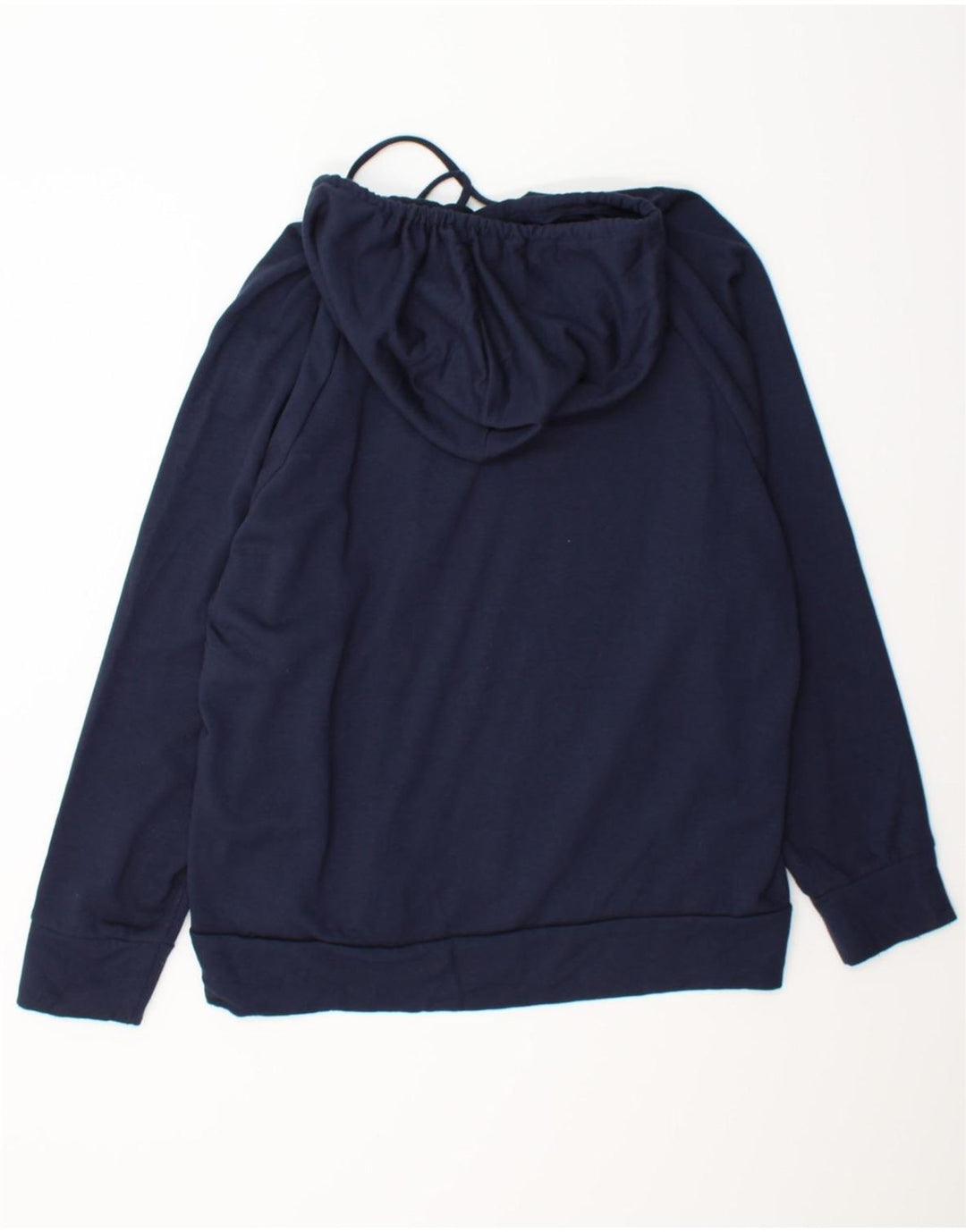 EDDIE BAUER Womens Oversized Hoodie Jumper UK 18 XL Navy Blue Polyester Vintage Eddie Bauer and Second-Hand Eddie Bauer from Messina Hembry 