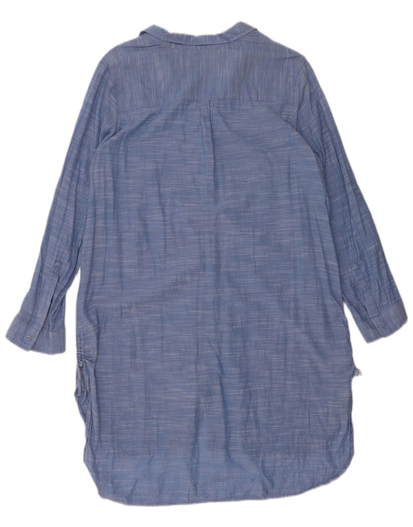 Abito camicia da donna Marks & Spencer UK 14 grande cotone blu