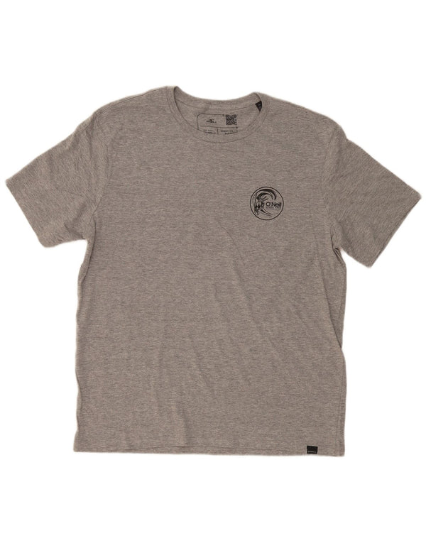 O'NEILL T-shirt grafica da uomo Santa Cruz vestibilità regolare Top XL grigio chiazzato