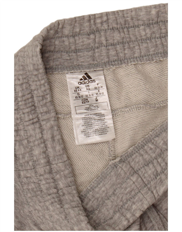 Pantaloncini sportivi grafici ADIDAS da donna UK 4/6 XS Cotone grigio