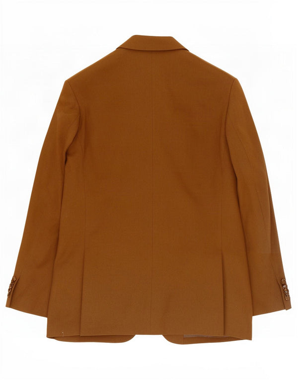 Giacca blazer a 2 bottoni da uomo Paul Rosen UK 40 grande cashmere marrone