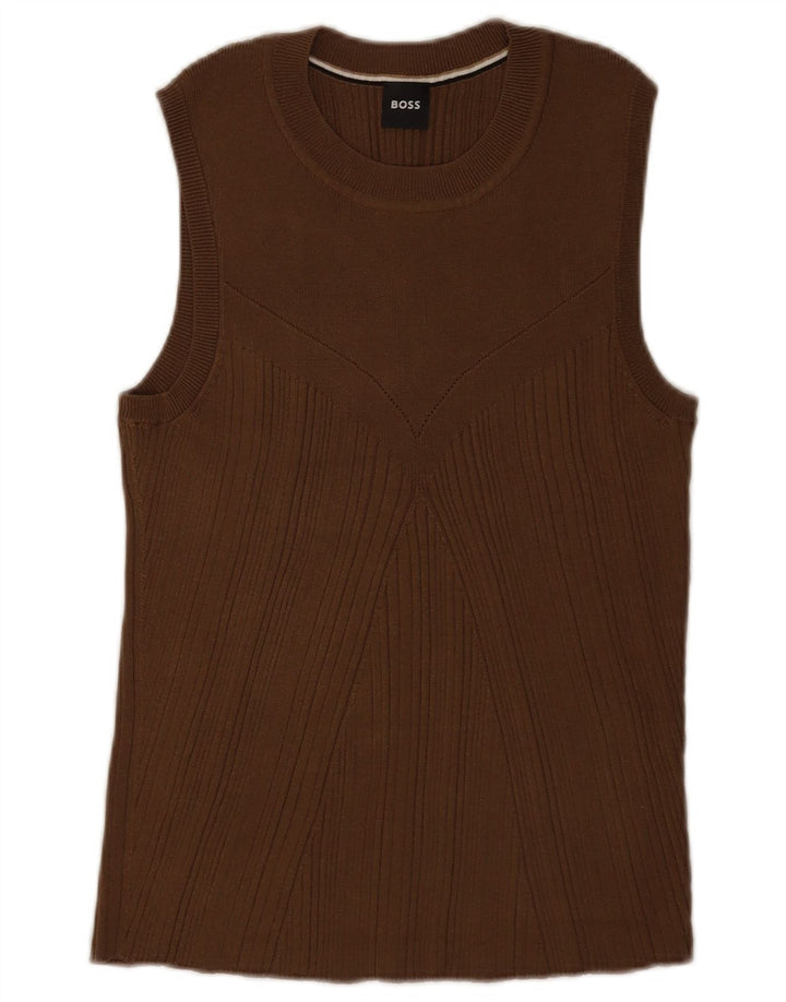 Canotta da donna Hugo Boss UK 18 XL viscosa marrone