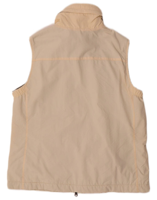 Gilet reversibile oversize da donna Think Pink IT 40 Small Beige Poliammide