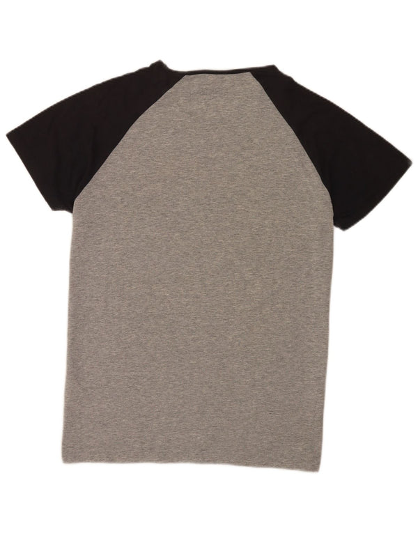 Jack & Jones T-shirt grafica da uomo Top XL in cotone color block grigio