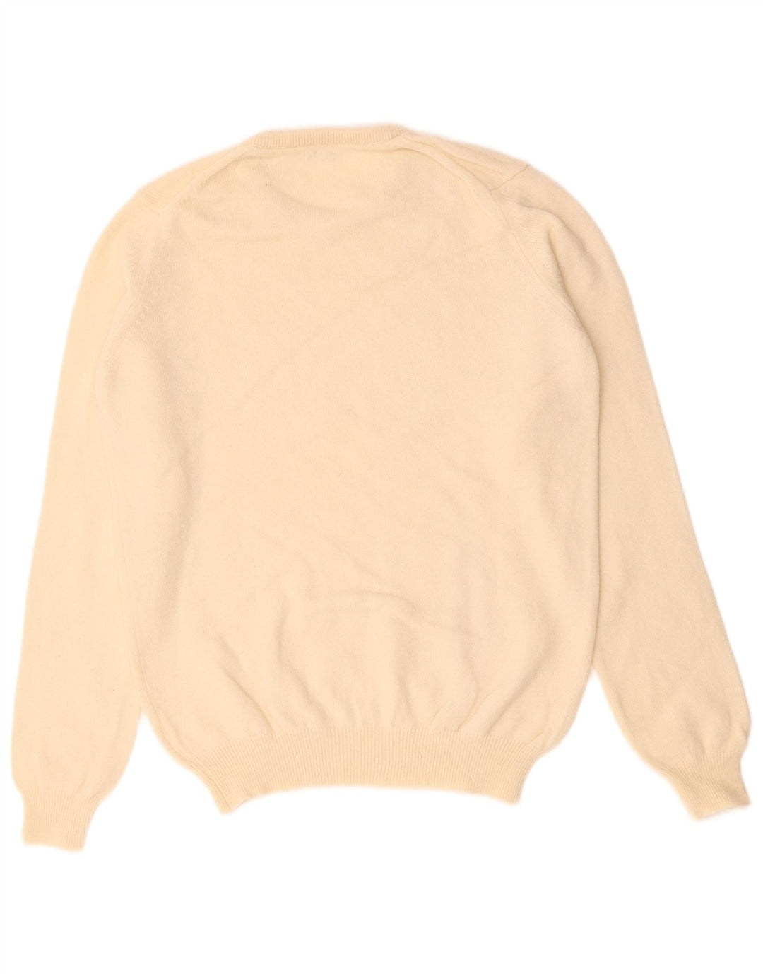 Maglione maglione girocollo da donna VINTAGE UK 14 Beige medio