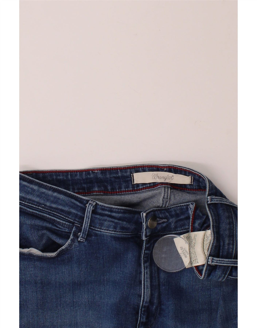 WRANGLER Womens Marytt Slim Jeans W31 L32 Blue Cotton Vintage Wrangler and Second-Hand Wrangler from Messina Hembry 